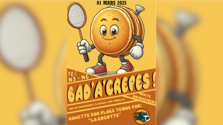 Bannière de l'article BAD'A'CRÊPES 2025
