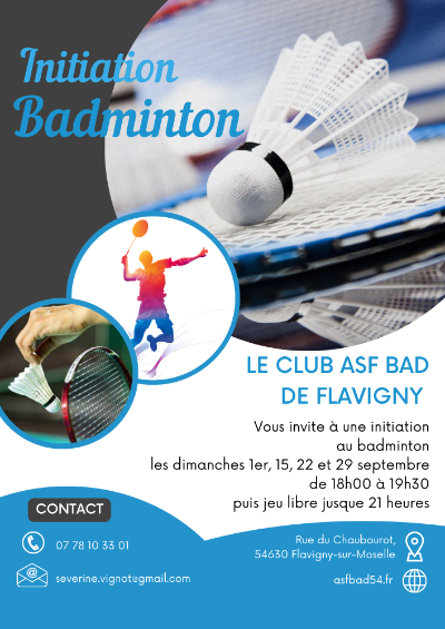 Bannière de l'article Retour de l'initiation au badminton à Flavigny-sur-Moselle